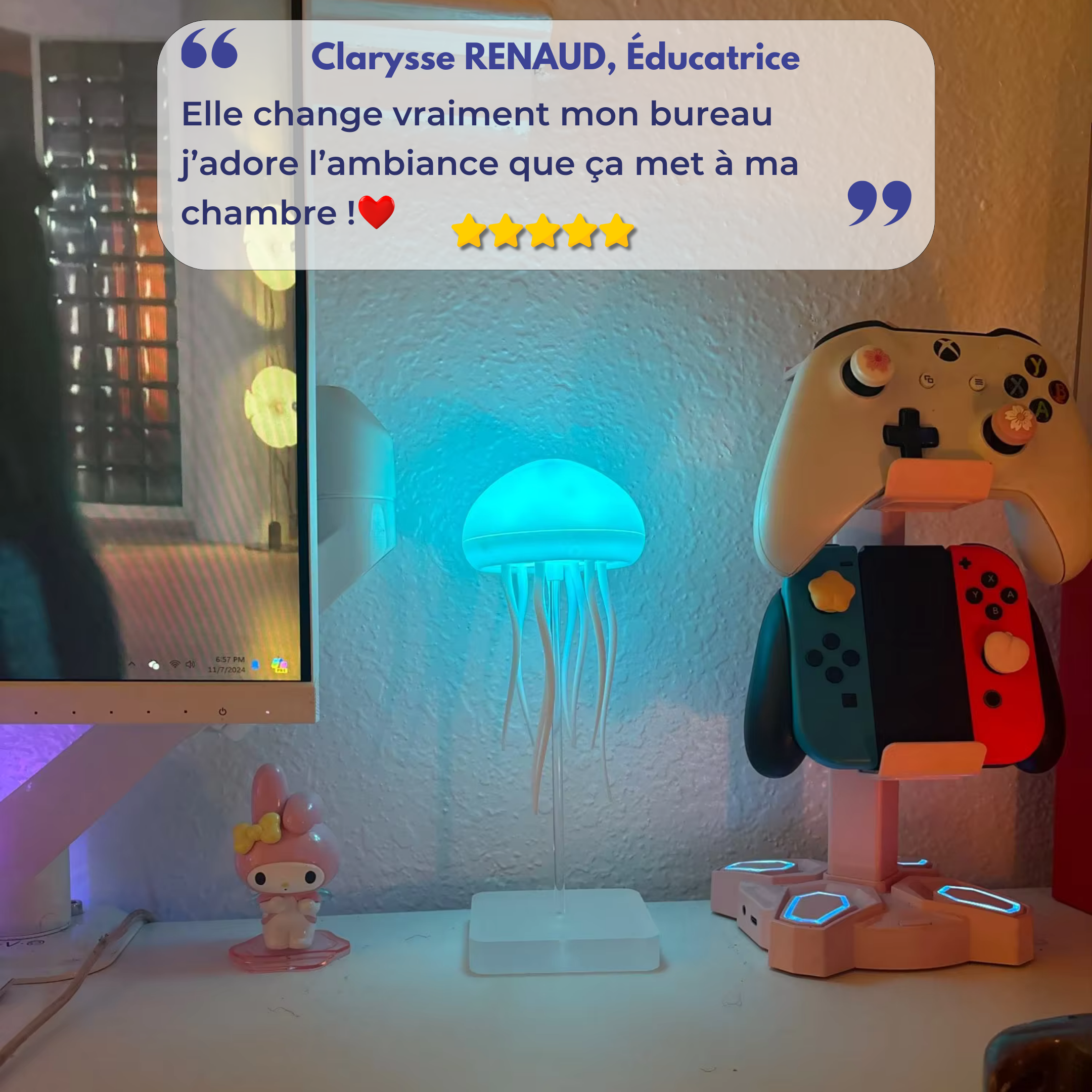 Lampe Méduse Relaxante - JellyZen™