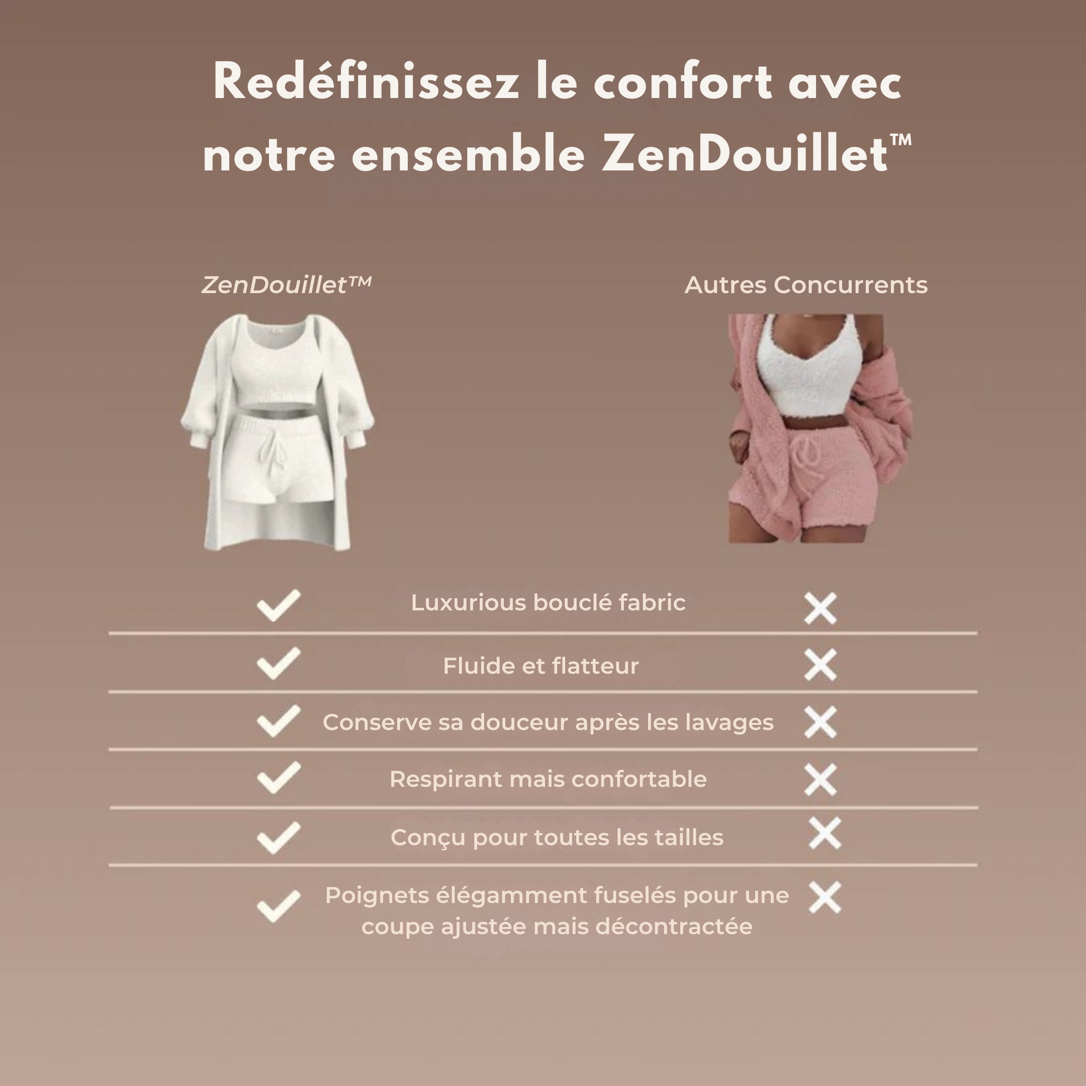 Ensemble Cosy Trois Pièces