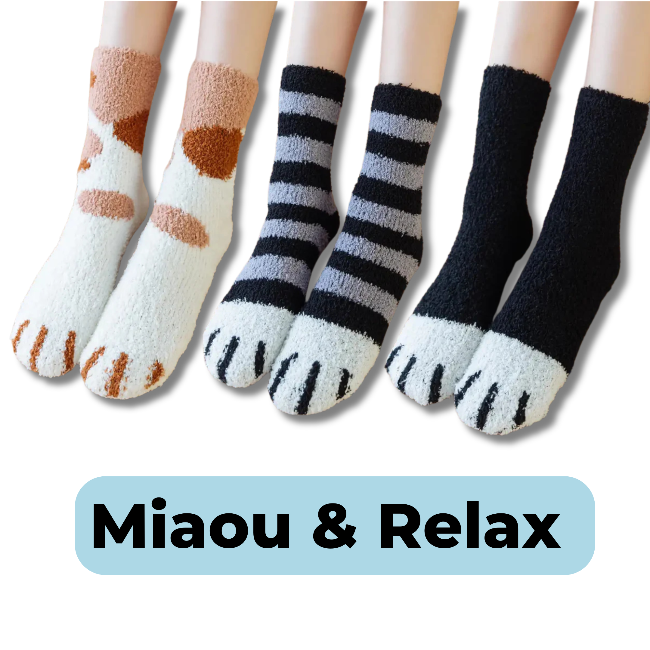 Chaussettes Pattes de Chat - NoctaPaw™