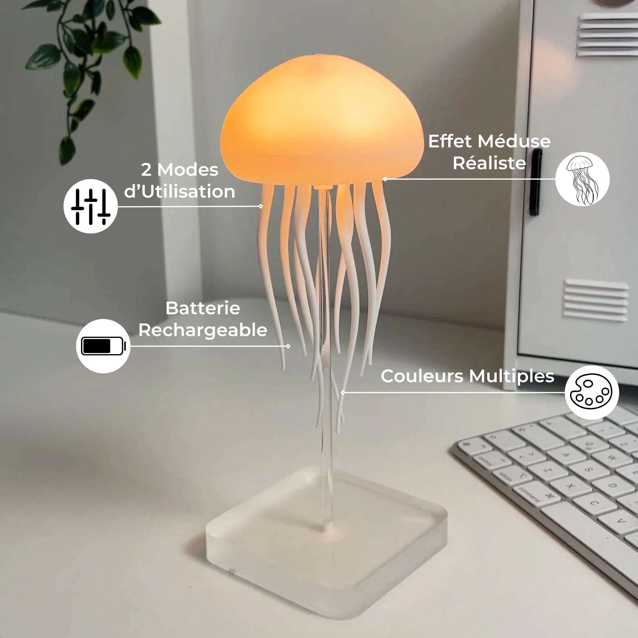 Lampe Méduse Relaxante - JellyZen™