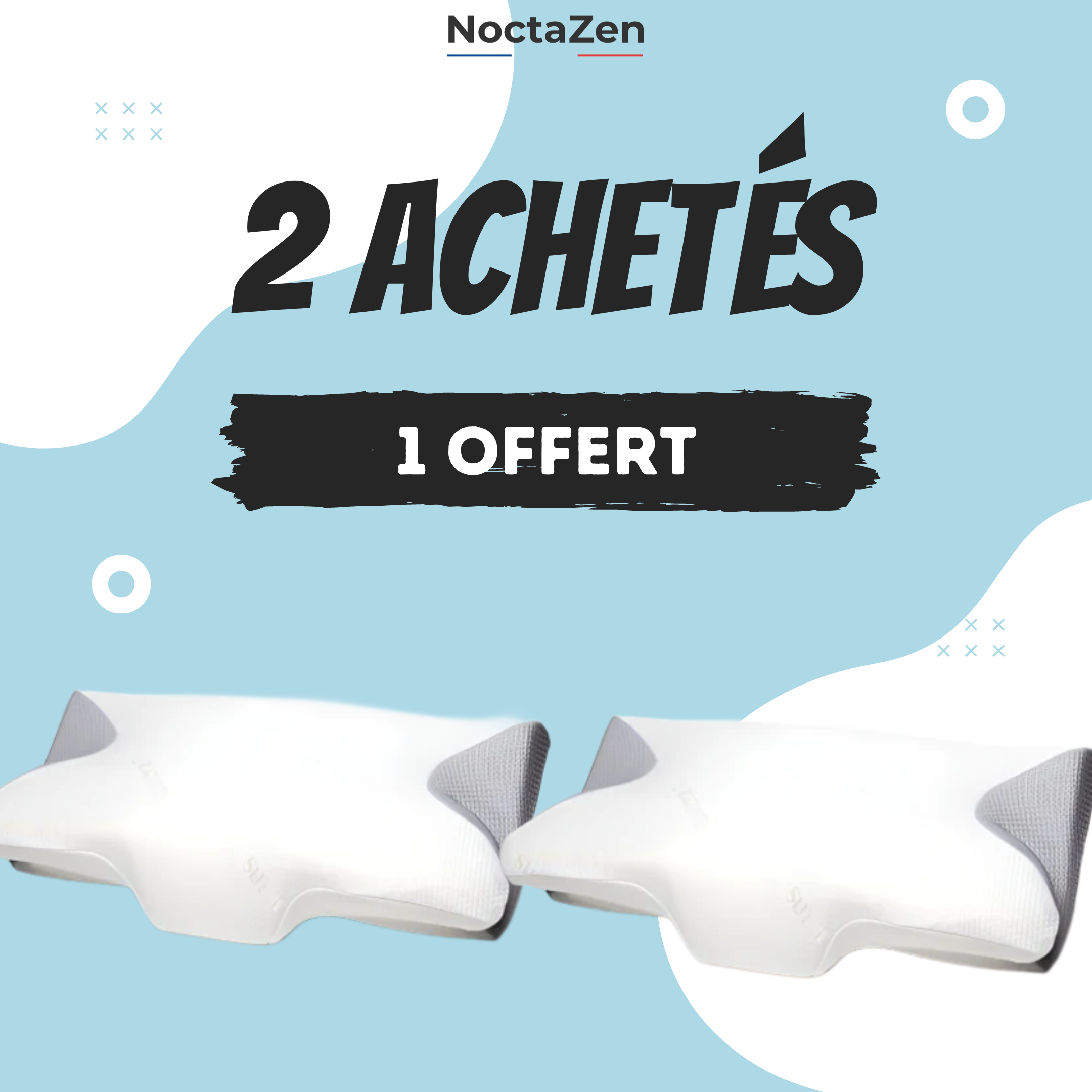 Oreiller cervicale à mémoire de forme - ZenPillow™