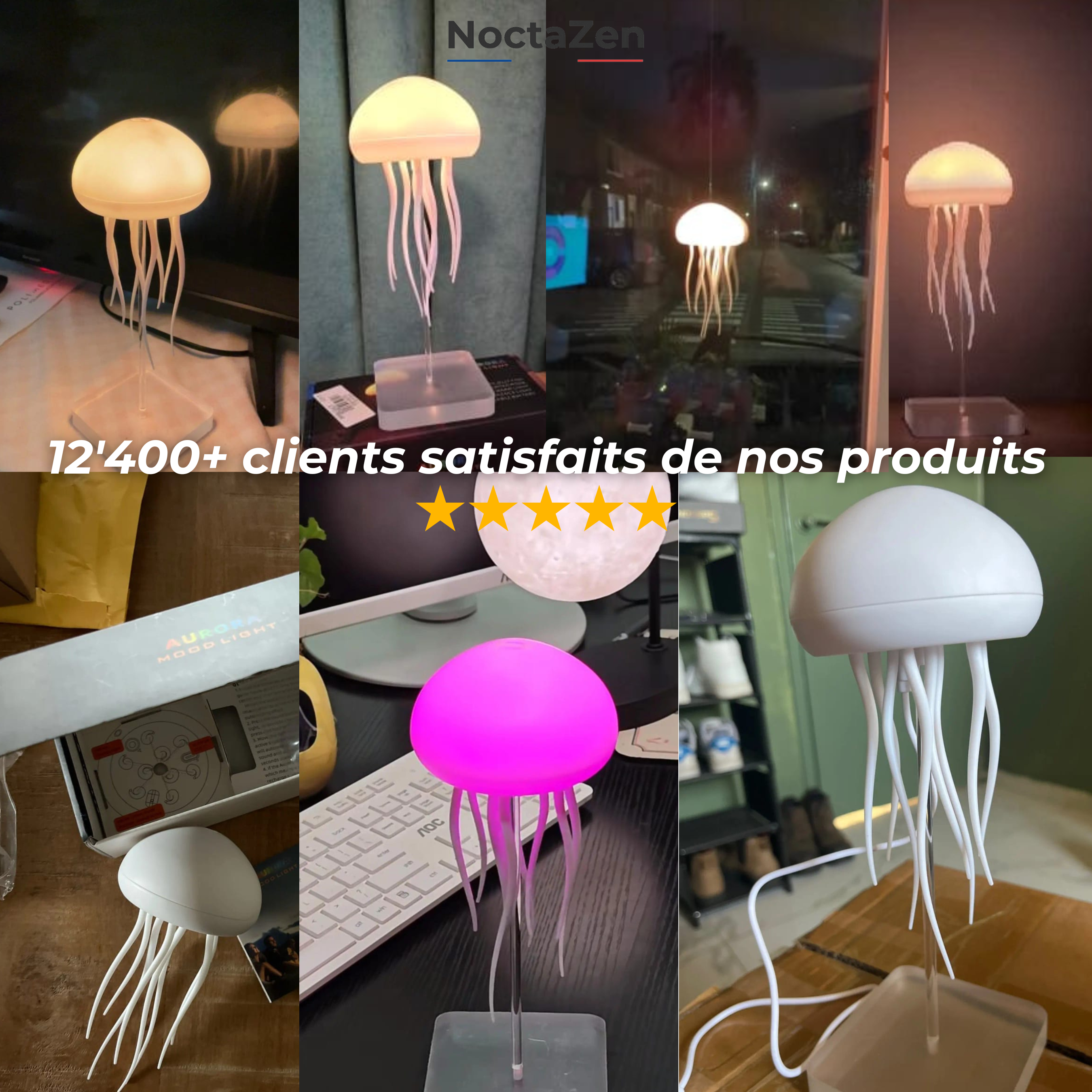 Lampe Méduse - JellyZen™ (+ Socle OFFERT)